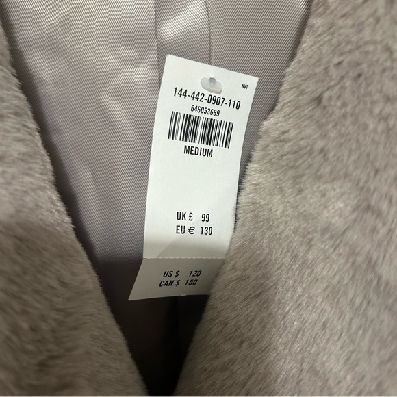 NWT Abercrombie Faux Fur Jacket - Picture 6 of 6